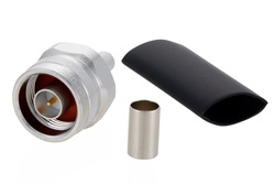 EZ-240-NMH-X - N オス コネクタ、圧着/ノンソルダー端子接続、LMR-240、PE-C240、RG8X