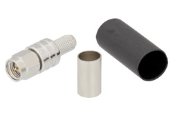 EZ-240-SM-X - SMA オス コネクタ、圧着/ノンソルダー端子接続、LMR-240、PE-C240