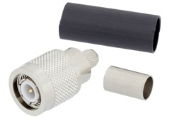 EZ-240-TM - TNC オス コネクタ、圧着/ノンソルダー端子接続、LMR-240、PE-C240、RG8X