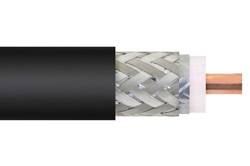 PE-B400 - フレキシブル RG8 型 同軸ケーブル 0.403 インチ外径 ダブルシールド PVC 被覆