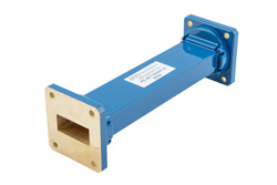 PE-W112S001-6 - WR-112 商用グレード 直管導波管セクション 6 インチ長、UG-51/U フランジ、動作範囲 7.05 GHz 〜 10 GHz