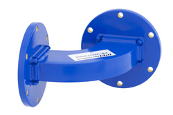 PE-W137B002 - WR-137 商用グレード 導波管 H-ベンド、UG-344/U フランジ、動作範囲 5.85 GHz 〜 8.2 GHz