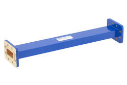 PE-W137S002-12 - WR-137 商用グレード 直管導波管セクション 12 インチ長、CPR-137G フランジ、動作範囲 5.85 GHz 〜 8.2 GHz