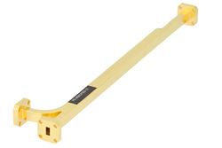 PE-W28CP003-10 - WR-28導波管 10 dB ブロードウォール結合器、UG-599/Uスクエアカバーフランジ、E 面 結合ポート、26.5 GHz 〜 40 GHz、真鍮銅