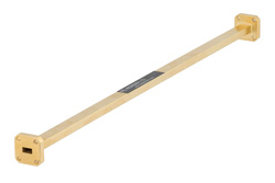 PE-W28S001-12 - WR-28 計装グレード 直管導波管セクション 12 インチ長、UG-599/U フランジ、動作範囲 26.5 GHz 〜 40 GHz