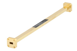 PE-W28S001-9 - WR-28 計装グレード 直管導波管セクション 9 インチ長、UG-599/U フランジ、動作範囲 26.5 GHz 〜 40 GHz