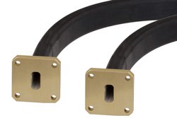 PE-W51SF005-36 - WR-51 シームレスフレキシブル導波管 36 インチ、方形 フランジ、動作範囲 15 GHz 〜 22 GHz