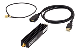 PE11S3903 - USB 周波数シンセサイザモジュール、フェーズロックループ (PLL)、10 GHz 〜 20 GHz 出力、SMA