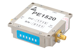 PE1520 - 15 dBm P1dB、2 GHz から 4 GHz、ゲインブロック増幅器、25 dB ゲイン、2.5 dB NF、SMA