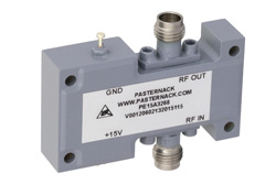 PE15A3268 - 5.5 dB NF、10 dBm P1dB、18 GHz  〜 40 GHz、低ノイズ広帯域増幅器、18 dB ゲイン、2.4mm