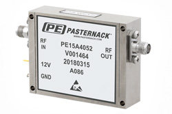 PE15A5052 - 40 dB Gain, 5 Watt P1dB, 8 GHz to 12 GHz, High Power Amplifier, SMA, 44 dBm IP3