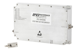 PE15A5066 - 43 dB ゲイン、20 W Psat、2 GHz 〜 6 GHz、ハイパワー GaN 増幅器、SMA、Class AB