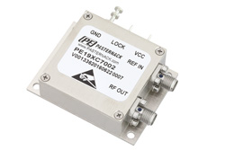 PE19XC7002 - 2 GHz フェーズロック発振器、10 MHz 外部リファレンス、位相雑音 -100 dBc/Hz、SMA