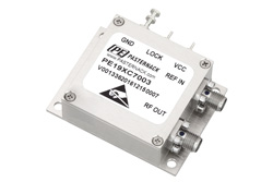 PE19XC7003 - 4 GHz フェーズロック発振器、10 MHz 外部リファレンス、位相雑音 -90 dBc/Hz、SMA
