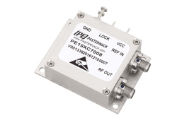 PE19XC7008 - 4 GHz フェーズロック発振器、100 MHz 外部リファレンス、位相雑音 -110 dBc/Hz、SMA