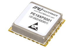 PE19XP5001 - 表面実装 (SMT) 100 MHz フェーズロック水晶発振器、10 MHz 外部リファレンス、位相雑音 -150 dBc/Hz、0.9 インチケース