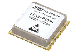 PE19XP5006 - 表面実装 (SMT) 2 GHz フェーズロック発振器、10 MHz 外部リファレンス、位相雑音 -100 dBc/Hz、0.9 インチケース