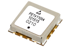 PE1V11004 - 表面実装 (SMT)電圧制御発振器 (VCO)、40 MHz 〜 80 MHz、位相雑音 -137 dBc/Hz、0.5 インチ パッケージ