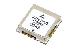 PE1V11005 - 表面実装 (SMT)電圧制御発振器 (VCO)、40 MHz 〜 100 MHz、位相雑音 -138 dBc/Hz、0.5 インチ パッケージ