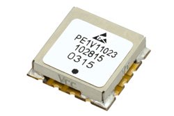 PE1V11023 - 表面実装 (SMT)電圧制御発振器 (VCO)、2.57 GHz 〜 3.3 GHz、位相雑音 -82 dBc/Hz、0.5 インチ パッケージ