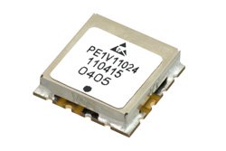 PE1V11024 - 表面実装 (SMT)電圧制御発振器 (VCO)、3 GHz 〜 3.5 GHz、位相雑音 -103 dBc/Hz、0.5 インチ パッケージ
