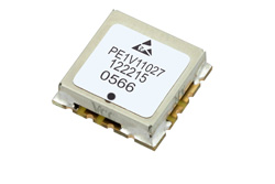 PE1V11027 - 表面実装 (SMT)電圧制御発振器 (VCO)、4.26 GHz 〜 5 GHz、位相雑音 -79 dBc/Hz、0.5 インチ パッケージ