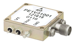 PE1V31001 - 電圧制御発振器 (VCO)、25 MHz 〜 50 MHz、位相雑音 -140 dBc/Hz、SMA