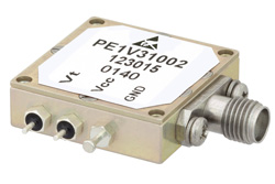 PE1V31002 - 電圧制御発振器 (VCO)、30 MHz 〜 60 MHz、位相雑音 -139 dBc/Hz、SMA
