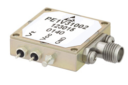 PE1V31003 - 電圧制御発振器 (VCO)、40 MHz 〜 80 MHz、位相雑音 -137 dBc/Hz、SMA