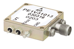 PE1V31013 - 電圧制御発振器 (VCO)、3 GHz 〜 3.5 GHz、位相雑音 -103 dBc/Hz、SMA