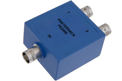 PE2000 - 50 Ω、BNC 電力2分配器、2 MHz 〜 500 MHz、定格 1 W