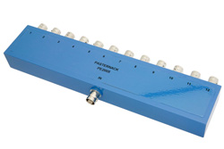 PE2005 - 50 Ω、BNC 電力12分配器、2 MHz 〜 500 MHz、定格 1 W