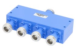 PE2043 - 50 Ω、N 電力4分配器、12 GHz 〜 18 GHz、定格 30 W
