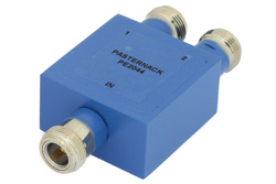 PE2044 - 50 Ω、N 電力2分配器、2 MHz 〜 500 MHz、定格 1 W