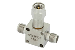 PE2064 - 50 Ω、2.92mm 抵抗性電力2分配器、DC 〜 18 GHz、定格 1 W