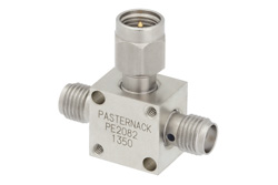 PE2082 - 50 Ω、SMA 抵抗性電力2分配器、DC 〜 6 GHz、定格 2 W