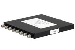 PE2086 - 50 Ω、SMA ウィルキンソン電力8分配器、500 MHz 〜 2 GHz、定格 30 W