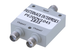 PE20DV1045 - 50 Ω、SMA 電力2分配器、4 GHz 〜 8 GHz、定格 30 W