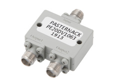 PE20DV1063 - 2 分配 SMA 電力分配器、15 GHz 〜 26.5 GHz 最大 20 W