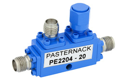 PE2204-20 - 方向性 20 dB SMA 結合器、最大 8 GHz、最大定格 50 W