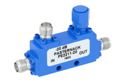 PE2211-20 - 方向性 20 dB SMA 結合器、最大 12.4 GHz、最大定格 50 W