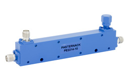 PE2214-10 - 方向性 10 dB SMA 結合器、最大 18 GHz、最大定格 10 W