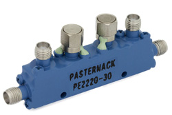 PE2220-30 - 双方向性 30 dB SMA 結合器、最大 5.2 GHz、最大定格 50 W