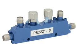 PE2221-10 - 双方向性 10 dB SMA 結合器、最大 8 GHz、最大定格 10 W