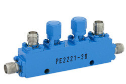 PE2221-30 - 双方向性 30 dB SMA 結合器、最大 8 GHz、最大定格 50 W