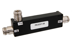 PE2237-20 - 方向性 20 dB N 結合器、最大 2.5 GHz、最大定格 60 W