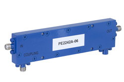 PE2242A-06 - 方向性 6 dB SMA 結合器、最大 3 GHz、最大定格 50 W