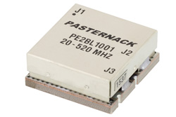 PE2BL1001 - 50 Ω 〜25 Ω バラン、20 MHz 〜 520 MHz 、最大 100 W 表面実装(SMT)