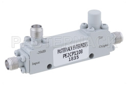 PE2CP1108 - 方向性 20 dB SMA 結合器、最大 2 GHz、最大定格 50 W