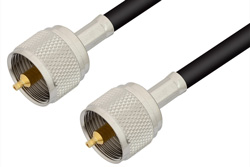 PE3015 - UHF オス 〜 UHF オス ケーブル、RG58 同軸